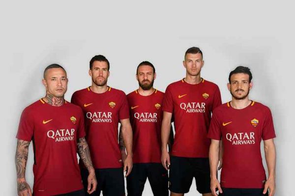 PSG ROMA BARCELONA Qatar Airways Home Shirt Official Player Size Soccer Sponsor Logo Sticker - Image 3