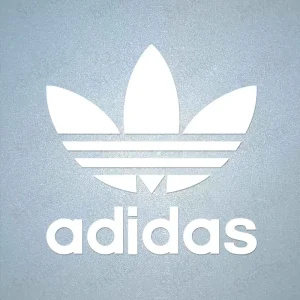 Adidas Original iron-on patch with iconic logo for DIY clothing and logo repair