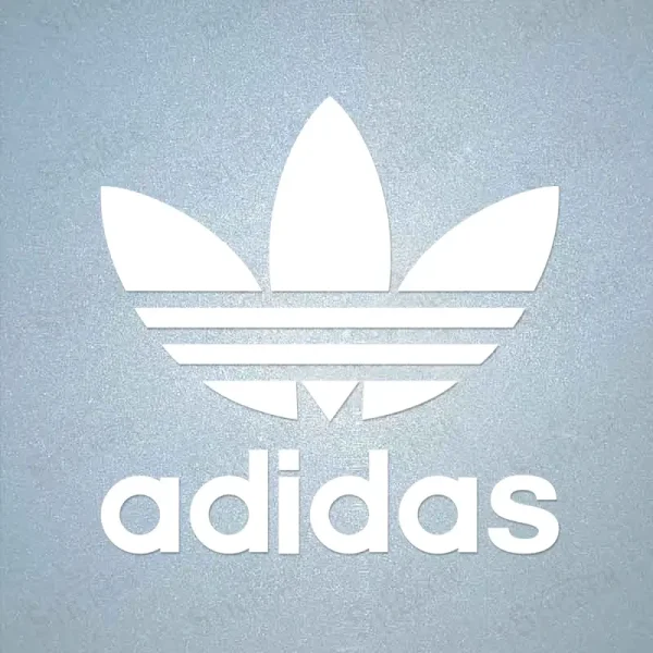 Adidas Original iron-on patch with iconic logo for DIY clothing and logo repair