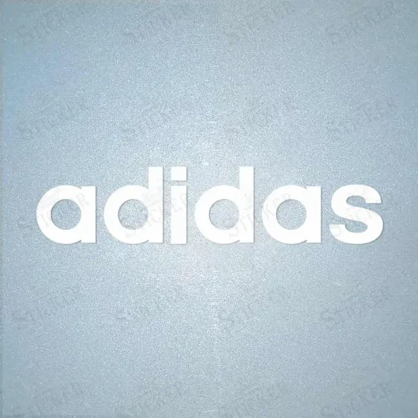 Customizable Adidas iron-on patch in multiple colors for DIY clothing and logo repair