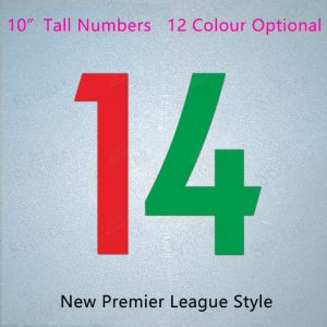 New Premier League Style User-Defined Iron On Football Number PU Numbers Single New Premier League Style User-Defined Iron On Football Number PU Numbers Single