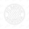 Fc-Bayern-Munich-Logo-stype2 Fc Bayern Munich Logo Iron on Sticker DIY T-Shirt Clothing PU Transfer Patch