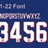 Paris Saint-Germain Jordan UCL UEFA 21-22 Home kit Font