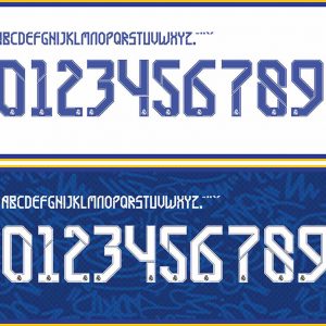Real Madrid 21-22 Kit Font & Vector