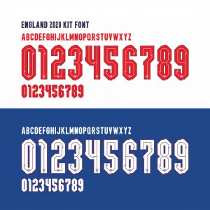 Nike England EURO 2020 Kit Font Vector