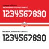 Liverpool UCL 2014/2018 Kit Font & Vector