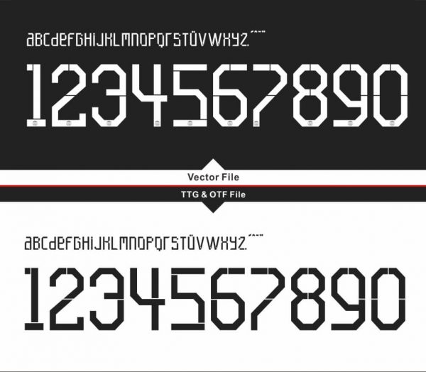 Paris Saint-Germain PSG 21-22 Third Kit Font & Vector