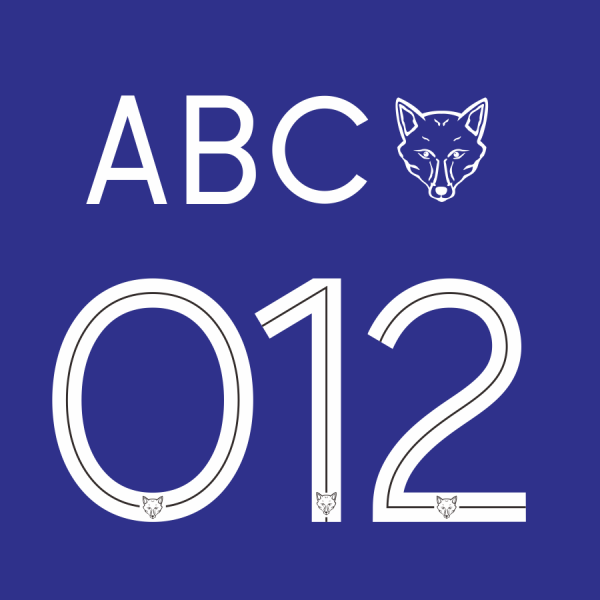 Leicester City 2021-22 Cup Kit Font & Vector - Image 2