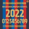 FC-Barcelona-2022-23-Font FC Barcelona 2022-2023 Kit Font & Vector