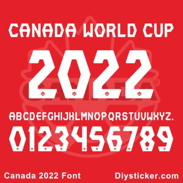 Canada 2022 World Cup Font