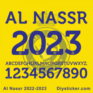 Al Nassr 2022-2023 Font