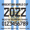 Argentina 2022 World Cup Fonts Argentina 2022 World Cup Fonts