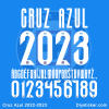 Cruz-Azul-2022-2023-Font Cruz Azul 2022-2023 Font Vector