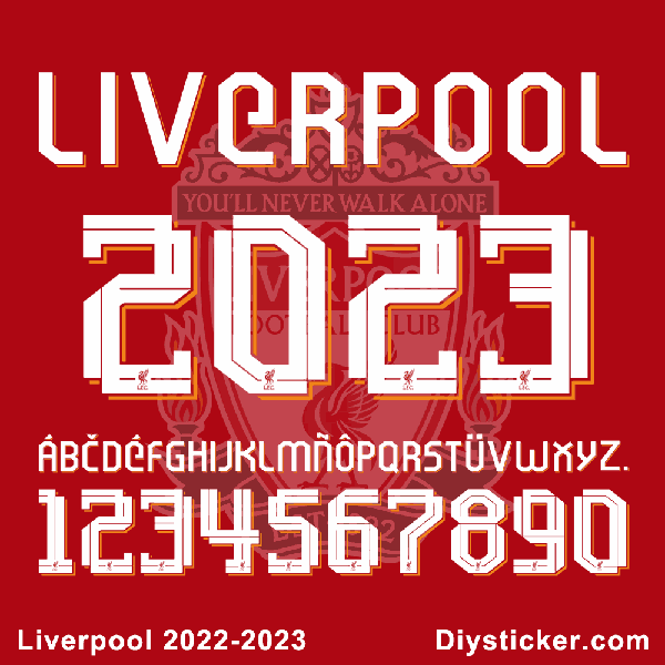 Liverpool 2022-2023 Font