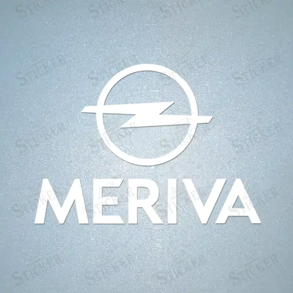OPEL Meriva Sponsor Patch white OPEL Meriva Sponsor Patch