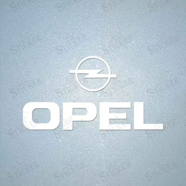 Opel sponsor patch white Opel sponsor patch white