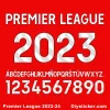 Premier League 2023-2024 Font Vector Premier League 2023-2024 Font Vector
