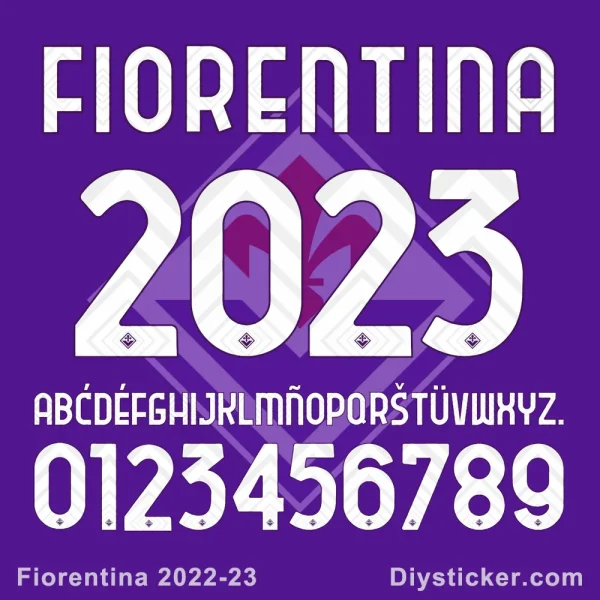 Fiorentina 2022-23 Font Fiorentina 2022-23 Font Vector Download.