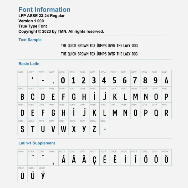 LFP ASSE 2023-24 Font