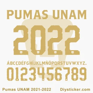 Pumas UNAM 2021-2022 Font Download