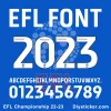 EFL 2022-2023 Font EFL Championship EFL 2023 Font Vector Download.