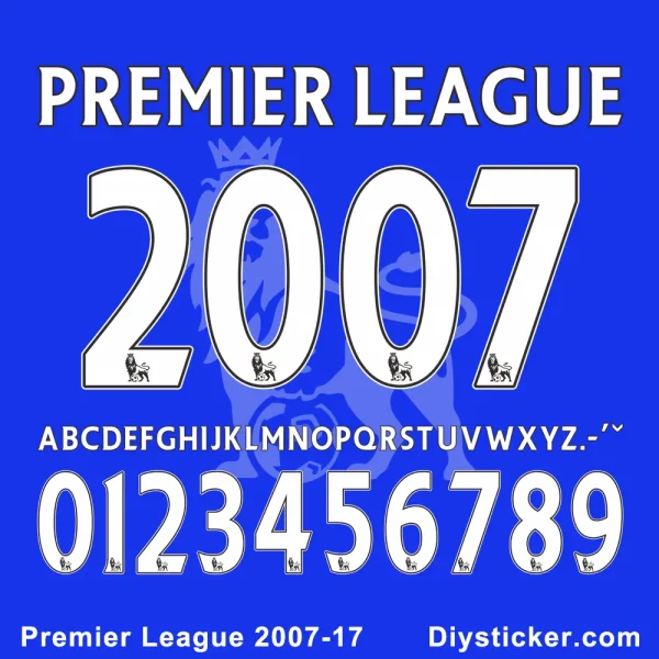 Premier League 2007-2017 Font Kit Download