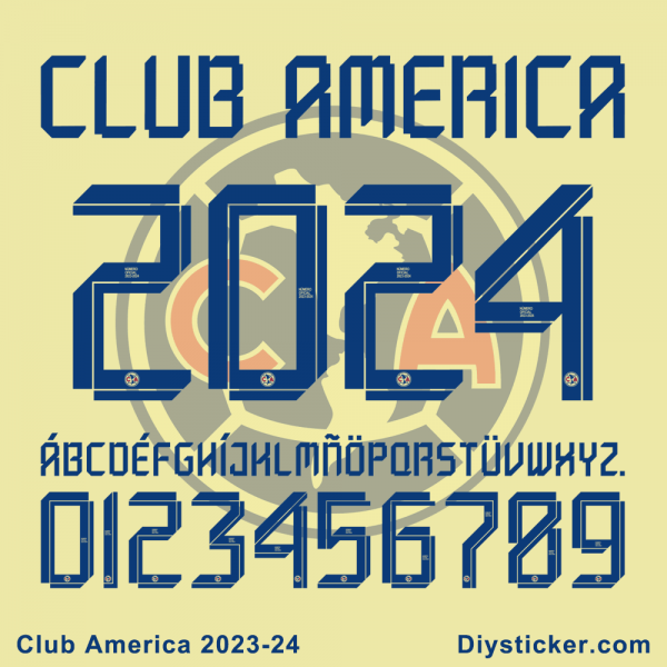 Club America 2023-2024 Font