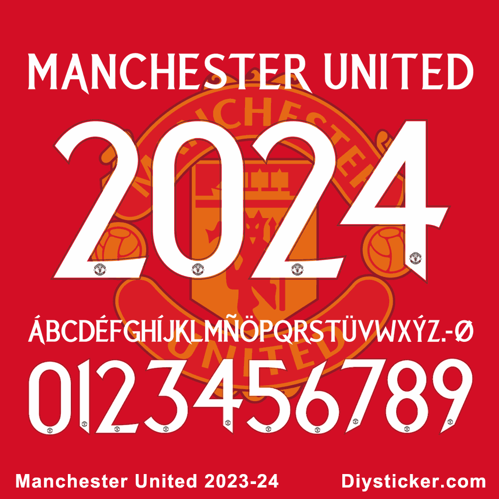 Manchester United 2023 2024 Font 