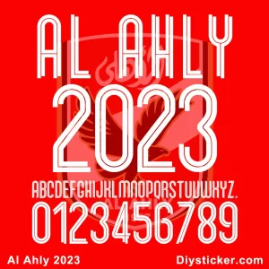 Al Ahly 2023 Font