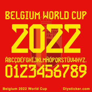 Belgium 2022 World Cup Font