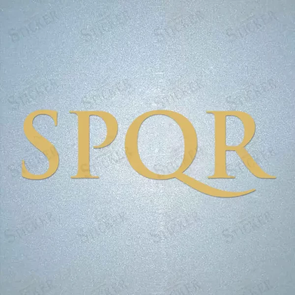 AS ROMA SPQR Sponsor Logo Football Shirt Sponsor Sticker