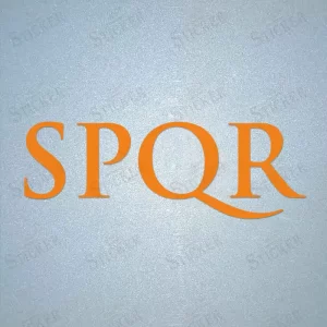 AS ROMA SPQR Sponsor Logo Football Shirt Sponsor Sticker