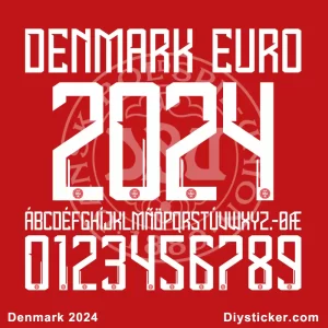 Danmark EURO 2024 Font Download