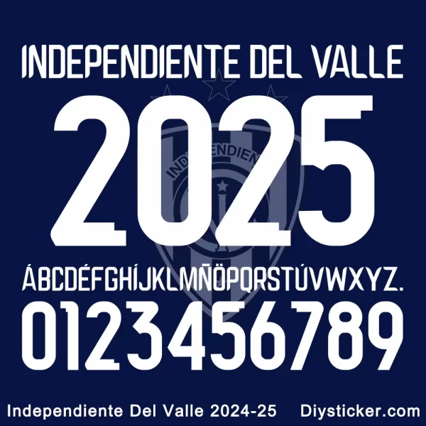 Independiente Del Valle 2024-2025 Font Download