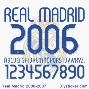 Real Madrid 2006-2007 Font Download
