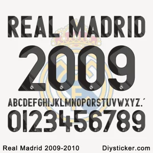 Real Madrid 2009-2010 Font Download