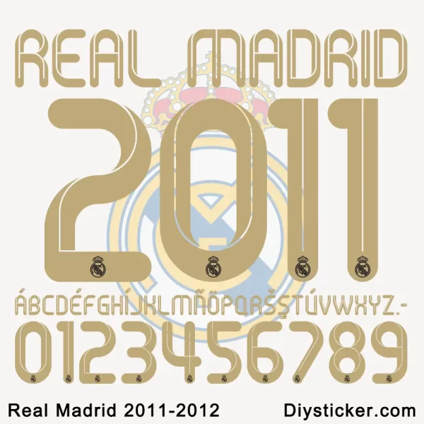 Real Madrid 2011-2012 Font Download