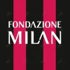 Official 2022-23 AC Milan Fondazione Milan Sponsor Patch Sticker 2022-23 AC Milan Fondazione Milan sponsor patch soccer sticker