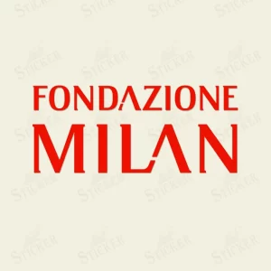 2022-23 AC Milan FONDAZIONE MILAN Sponsor Patch Red Sticker