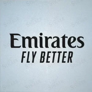 2023-24 Real Madrid EMIRATES FLY BETTER Sponsor Sticker