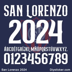 San Lorenzo 2024 Font Download