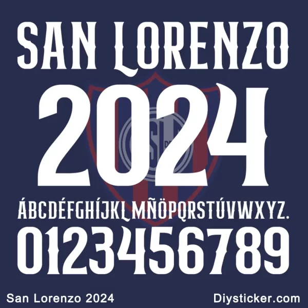 San Lorenzo 2024 Font Download