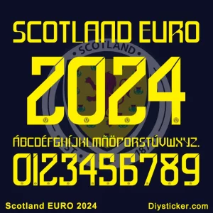 Escocia Scotland EURO 2024 Font Download