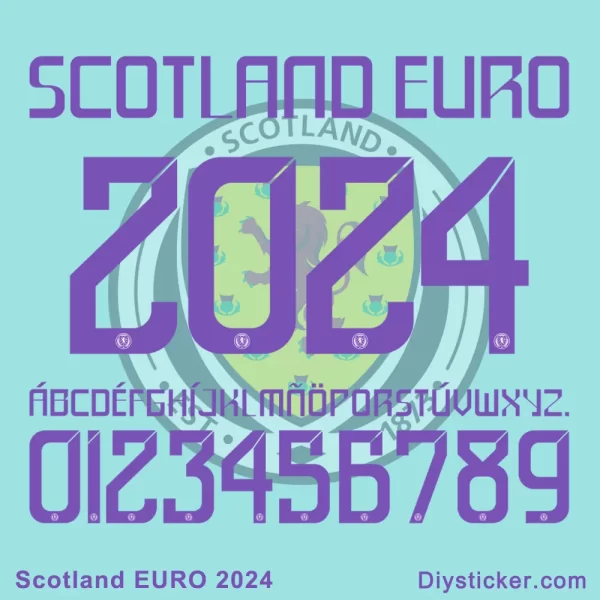 Escocia Scotland EURO 2024 Font Download