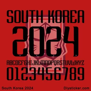 South Korea 2024 Font Download