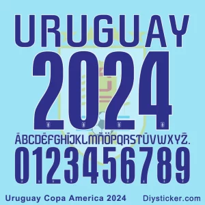 Uruguay Copa America 2024 Font Download