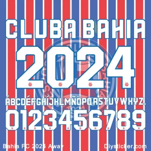 Bahia 2024 Away Font Download