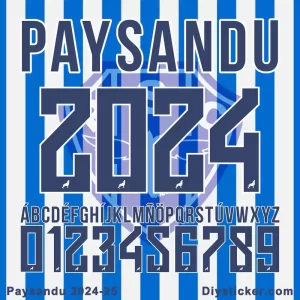 Paysandu 2024-25 Font Download