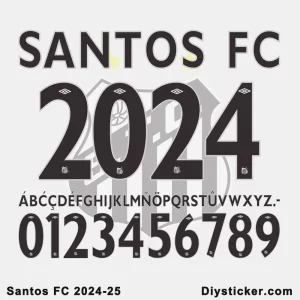 Santos FC 2024-25 Font Download