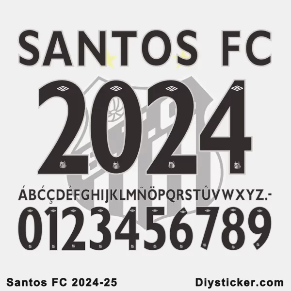 Santos FC 2024-25 Font Download